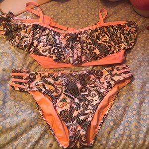Plus Size Paisley Bikini